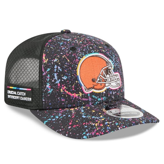 Men's New Era Black Cleveland Browns 2025 NFL Crucial Catch 9SEVENTY Adjustable Hat