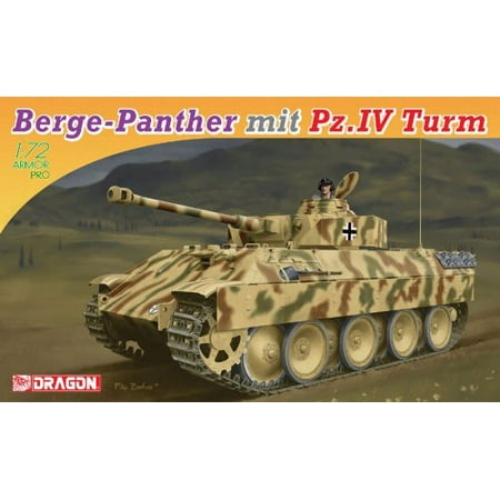 Authentic Models Ships Bell Dragon Models Berge-Panther MIT Aufgesetztern Pz.Kpfw.IV Turm Als Befehlspanzer Kit, 1:72 Scale, Authentic Berge-Panther mit Pz.IV Turm rendered in.., By Dragon Models USA Ship from US ()
