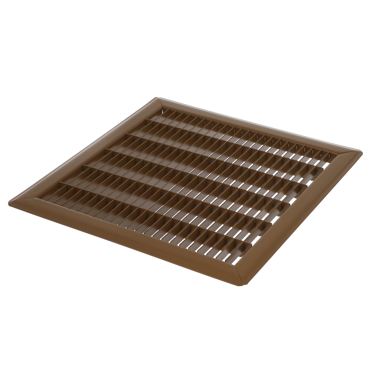 4in x 16in Imperial Brown Heavy Gauge Steel Floor Grille - Heating and Cooling Air Vent