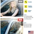 thumbnail image 6 of 4pc For 2014-2020 Nissan Rogue JDM Window Visor Vent Shade Rain Guards Deflector, 6 of 9