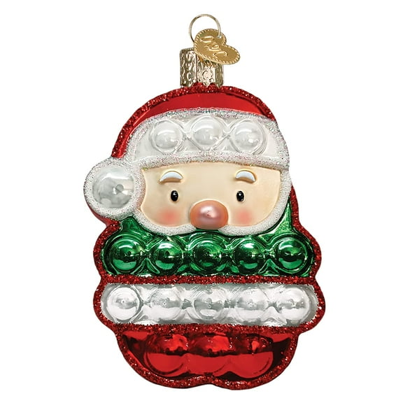 Old World Christmas Ornaments Santa Popper Glass Blown Ornaments for Christmas Tree