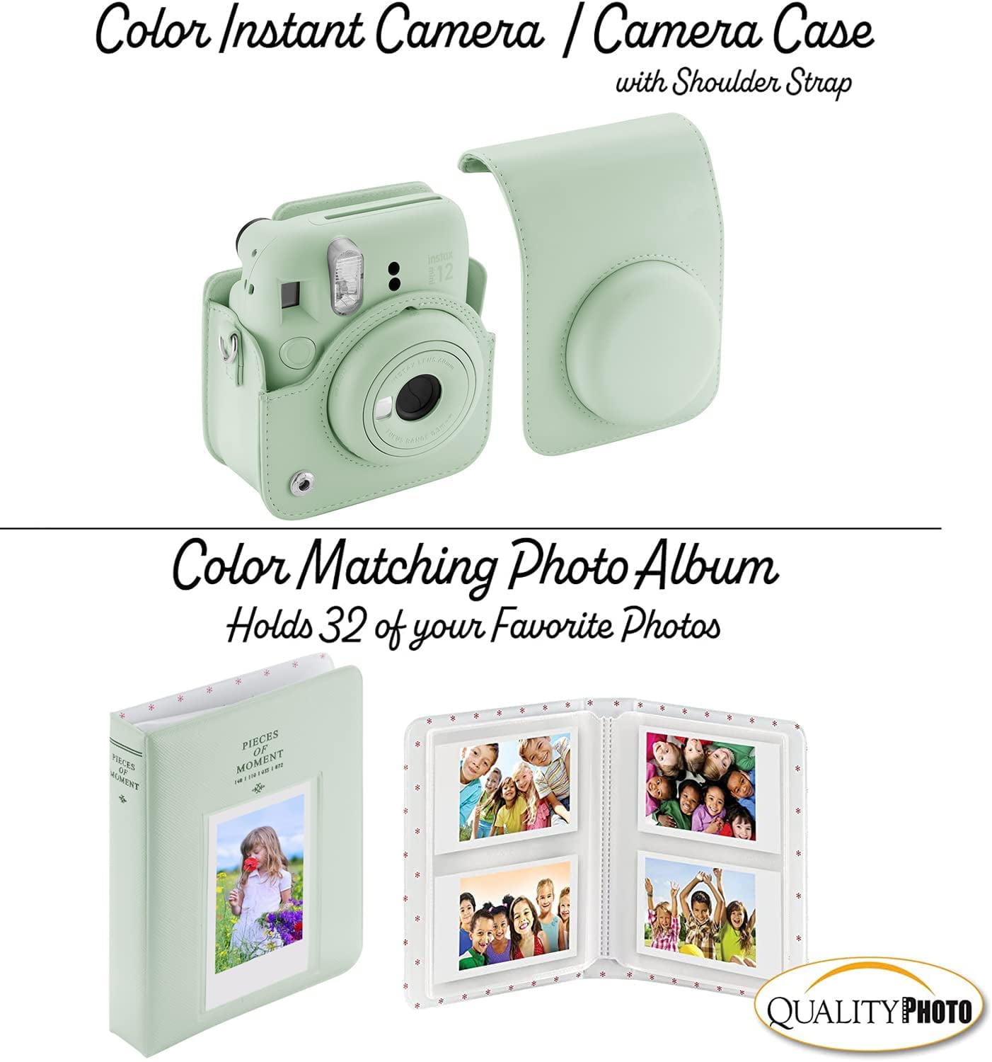Fujifilm Instax Mini 12 Camera with Fujifilm Instant Mini Film (60 Sheets)  Bundle with Deals Number One Accessories Including Carrying Case, Photo