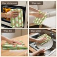 thumbnail image 5 of 2 Pcs Pioneer Flower Floral Print Pattern Kitchen Towels, Funny Microfiber Dish Towel Set, 18" X 26" Tea Towels, 5 of 6