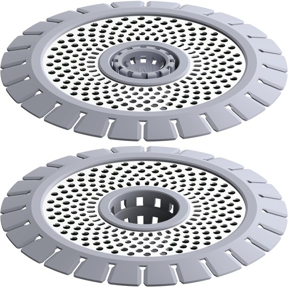 Filtro atrapa pelos para desagüe qAp de acero inoxidable, 2 piezas