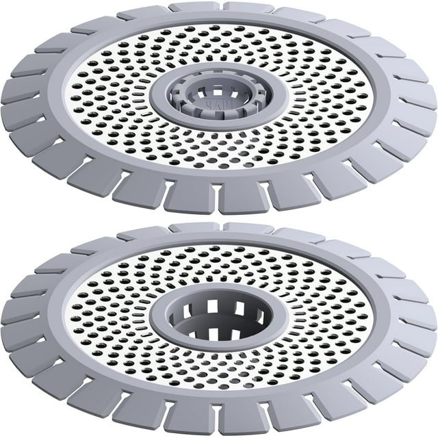 Filtro atrapa pelos para desagüe qAp de acero inoxidable, 2 piezas