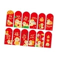 thumbnail image 2 of KLKCMS 12 Pcs Enveloppes Rouges Chinoises Cadeau Décoratif Enveloppes d'Argent Chanceux Chinois avec Serpent Imprimé, 2 of 9