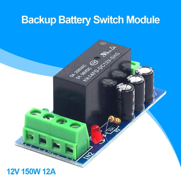 Módulo de interruptor de batería de reserva Ndcxsfigh 12V 150W 12A Tablero de control Conmutación automática