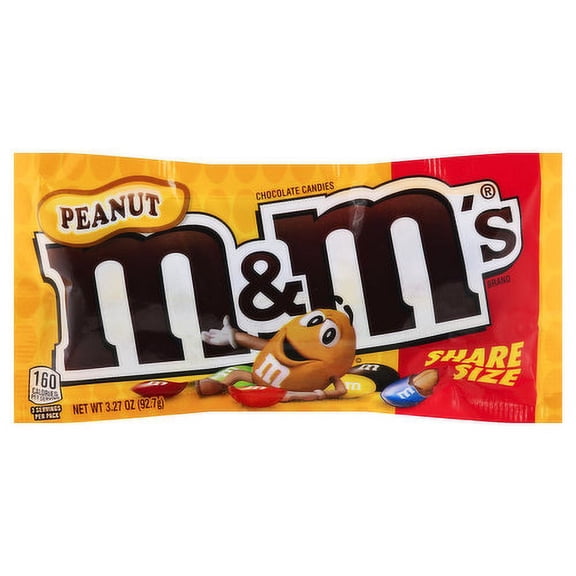 2 Pack - M&Ms Chocolate Candies Peanut Sharing Size - 3.27 Oz Package May Vary