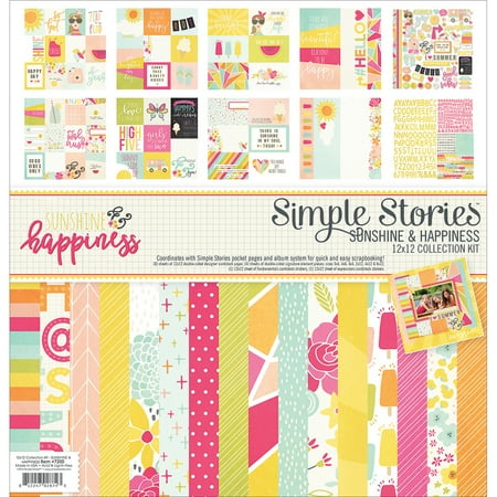 UPC: 0812247028743 | Simple Stories Collection Kit  12  x 12   Sunshine and Happiness