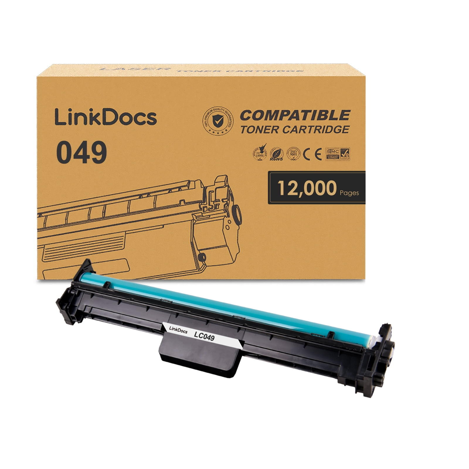 4本セット　Canon DRUM Cartridge Canon, CNMCRTDG049DRUM, Canon imageCLASS Drum 049, 1 Each