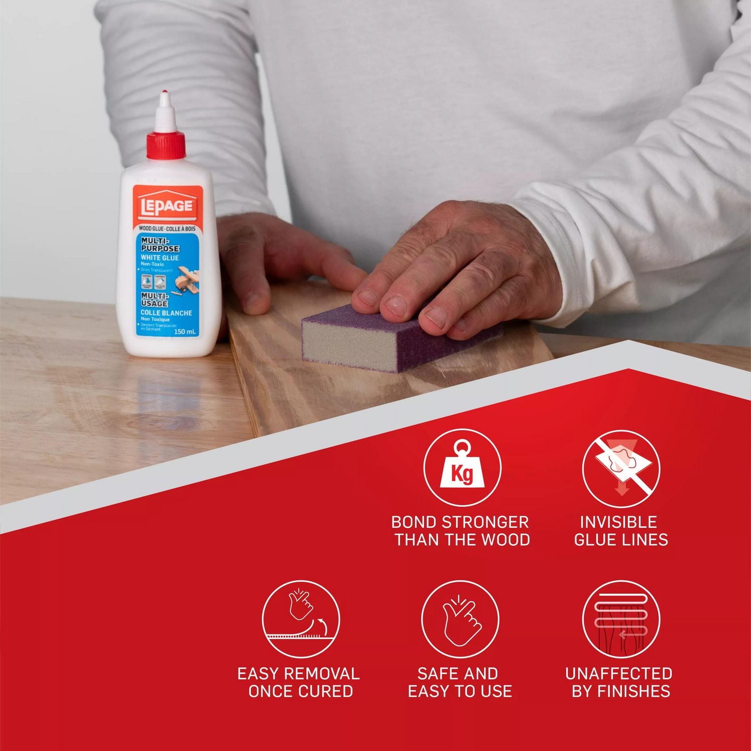 Colle blanche multi-usage LePage