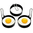 thumbnail image 2 of Egg Ring Round Egg Cooker Rings For Cooking Stainless Steel Non Stick Metal Circle Shaper Mold Household Kitchen Cooking Tool for Fried Egg McMuffin Sandwiches Egg Maker Molds, 2 of 7