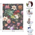 thumbnail image 4 of Pioneer Flower Floral Print Pattern Blanket,Comfortable Soft Lamb Wool Throw Blanket,All Season,Warm Lightweight Blankets for Sofa Bed Couch Living Room Chair,30"x40", 4 of 4