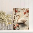 thumbnail image 2 of Qisvanset 12x16 Inch Vintage Swan Canvas Wall Art, Earth Tone Farmhouse Art Newborn Nursery Room Decor, 2 of 8