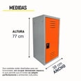 thumbnail image 3 of Locker Casillero Multiusos Alvek 1 Puerta con Ventilación Color Naranja — Sistema para Candado, 3 of 6