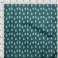 thumbnail image 3 of oneOone Polyester Lycra Fabric Leaves Block Print Sewing Fabric BTY 56 Inch Wide, 3 of 4