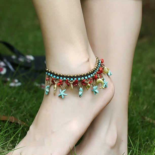Beaded foot jewelry deals