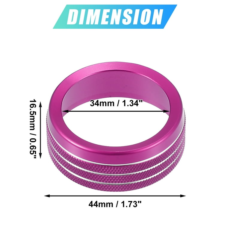 Pink Aluminum Gear Shift Knob Cover For Dodge RAM 1500/2500/3500 2018-2020 - Interior Trim