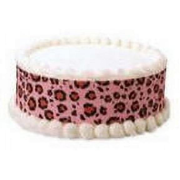 Pink Leopard Edible Photo Image Cake Border Decoration