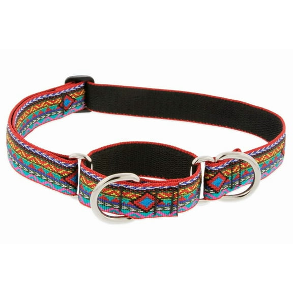 Martingale Large Dog Collar by Lupine 1" Wide El Paso Design adjusts 19" to 27"