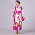 thumbnail image 4 of Vivianyo HD Summer Dresses for Women 2024 V-Neck Print Kimono Robe Traditional Japanese Dress Photography Cosplay Costume Mini Dress（Universal Uniform Code）, 4 of 5