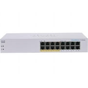 Cisco Business CBS110-16PP-D Unmanaged Switch | 16 Port GE | Partial PoE | Limited Lifetime Protection (CBS110-16PP-D)