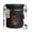 Black-16 oz, variant on Coffee Canister With Window Airtight Stainless Steel Pantry Container Home Kitchen Food Storage Organizers For Ground Beans Espresso Rice Tea Sugar Cereal  Decor Bar Accessories Gifts 22oz Black
