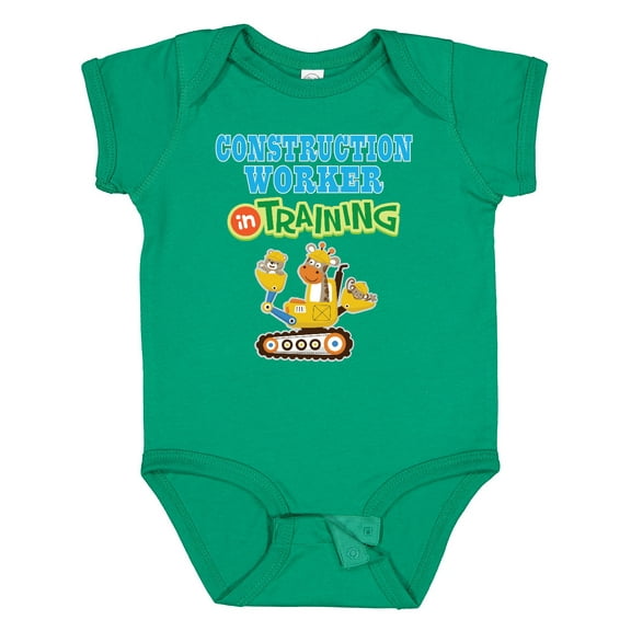 Inktastic Construction Worker in Training Boys or Girls Baby Bodysuit