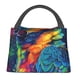 thumbnail image 1 of Disketp Vibrant Rainbow Parrot Fantasy Bolsa Térmica Estampada, Bolsa Térmica Aislante para Almuerzo, Playa y Campamento, 1 of 6