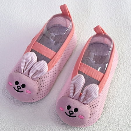 

TOWED22 Slippers For Kids Animal Kids Boys Girls Socks Barefoot Shoes Socks Non Slip Floor Cartoon Pattern Mesh Infant Shoes Pink