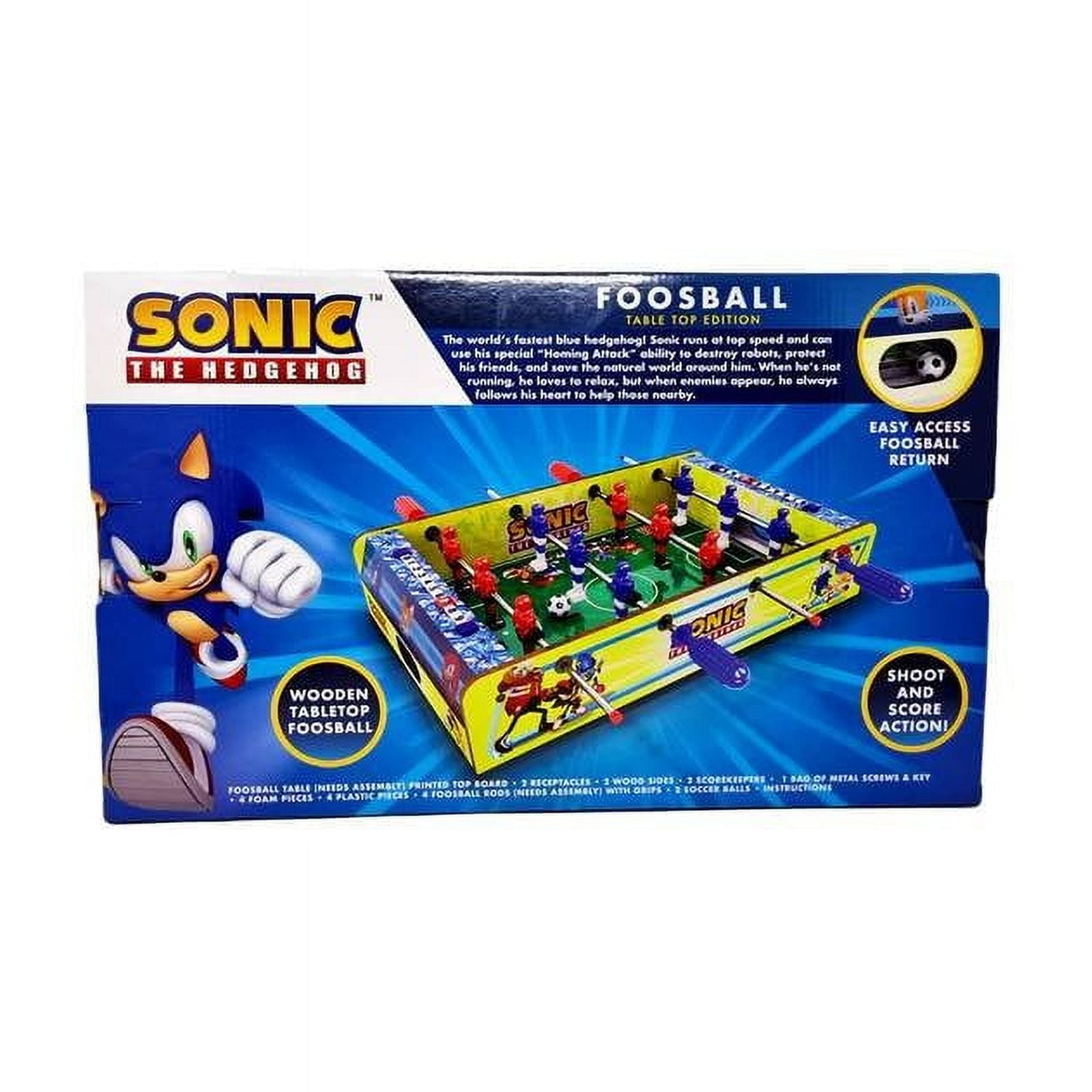 SEGA Foosball Table Tabletop Sonic the Hedgehog 19.68 Inch