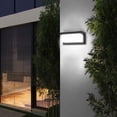 thumbnail image 5 of Aplique LED de pared para exterior moderno de 18 W, resistente al agua IP65, de aluminio antracita, iluminación decorativa para patio, jardín, terraza, cerca de la pared, camino, patio, villa, pasillo, 5 of 5