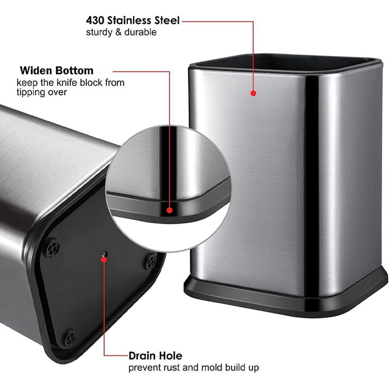 3X Kitchen Utensil Holder, Utensil Holder for Countertop Cooking Utensil Holder Deep and Stable Organizer