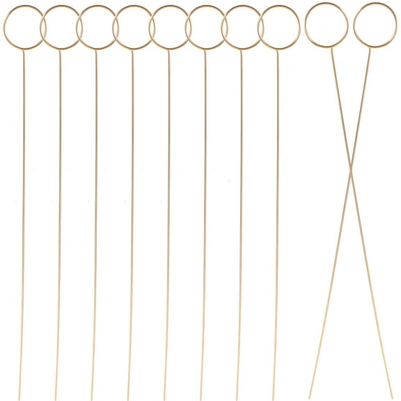 FRCOLOR floral picks 10pcs Flower Card Holder Stick Flower Gift Card Holder Photo Clip Card Holder,13.39"X1.02"X0.08"