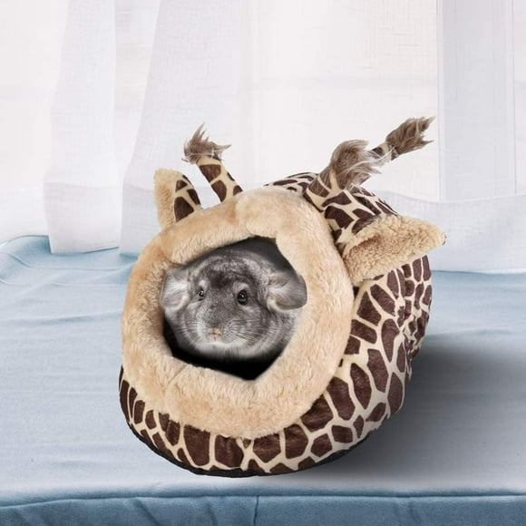 Luxury Pet Bed for Small Animals, Soft Warm Winter Fleece Guinea Pig Rat Bed and Hideout for Ferret Hedgehog Sleep and Hide, Hamster Small Pet Animals Supplies Toy Cage Accessories