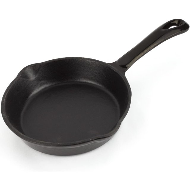 Cast Iron Skillet MAGEFESA Ferro, Optimal Retention and Heat Distribution, for All Types of Cooktop, Induction, Oven Safe, Energy Saving, Easy Cleaning, Long Durability (Black Skillet, 6.1")