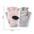 thumbnail image 6 of NIBOLOG 1 Pair Fitness Gloves with Fastener Tape Half Finger Shock-absorbing Breathable Strength Training Cycling Sports Gloves, 6 of 7