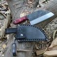 thumbnail image 3 of Official Original Serbian Kitchen Hand Forged Chef Knife with Leather Sheath - Made in Almazan Spain, 3 of 6