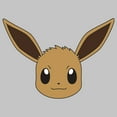 thumbnail image 2 of Junior's Pokemon Eevee Face  Graphic Tee Athletic Heather Small, 2 of 3