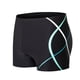 thumbnail image 2 of Pantalones cortos de baño casuales para hombre con estampado de líneas, de alta elasticidad y suavidad., 2 of 9