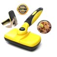thumbnail image 2 of Cepillo para el pelo de perros y gatos, cepillo más pulidor autolimpiante: elimina suavemente la capa interna suelta, las esteras y el pelo enredado, cepillo profesional para el cuidado de, 2 of 5