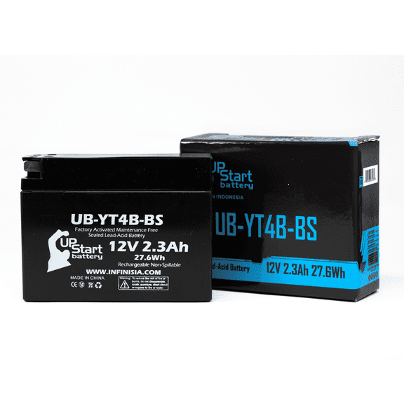 UpStart Components 12 Volt Automotive Battery, Top Post for 2004 Yamaha TTR90E Electric Start 90CC