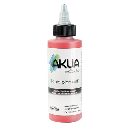 UPC: 0893419000071 | Speedball Akua Liquid Pigment Quinacridone Red 4 oz.
