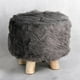 thumbnail image 5 of Funda de Taburete Redondoo Cubierta de Silla Decoración de Exterior Manualidades , Gris Profundo - 33cm tal como se describe Soledad Protector de la cubierta del taburete redondo, 5 of 6