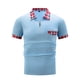 thumbnail image 1 of Mens Manga Corta Botón Abajo Camisas Girar Abajo Cuello Empalmado Deportes Superior, Camisa Botón Casual para Hombres, 1 of 4