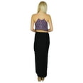 thumbnail image 4 of Bimba Women Long Pencil Skirt With Slit Black Bodycon Maxi Skirt Bottoms, 4 of 6