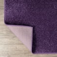 thumbnail image 6 of JONATHAN Y SEU100N-9SQ Haze Solid Low-Pile Purple 9' Square Area Rug, Coastal Bohemian, Pet Friendly, Stain Resistant, Easy to Clean, for Living Room; Kitchen, Bedroom, 6 of 7