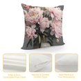 thumbnail image 4 of Pratyus Flowers Vase Soft Colors Modern Farmhouse Rustic Decorative Couch Pillow Cases with Zipper Home Decor Pillow Covers High-Quality 1PC 22x22in, 4 of 5