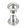 thumbnail image 3 of Uxcell 10.5 x 6 x 7mm Alloy Chrome Plated Eyelets with Washers Rivets Silver 100 Set, 3 of 6