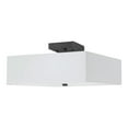 thumbnail image 1 of Dainolite Seren 3-Light 180W Tissu Semi Flush Mount Light en Blanc/noir Mat, 1 of 1